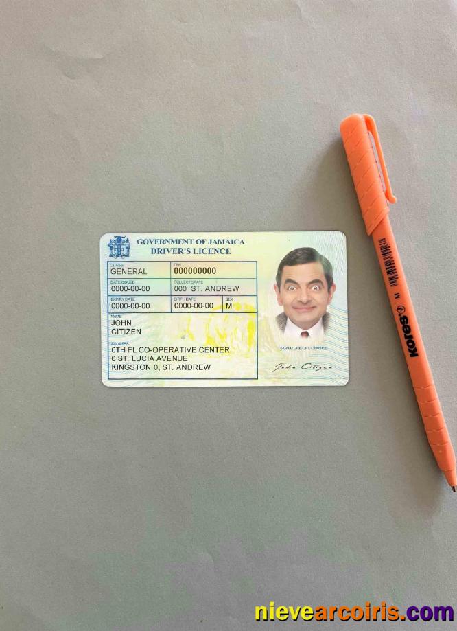 Jamaica driving license photolook